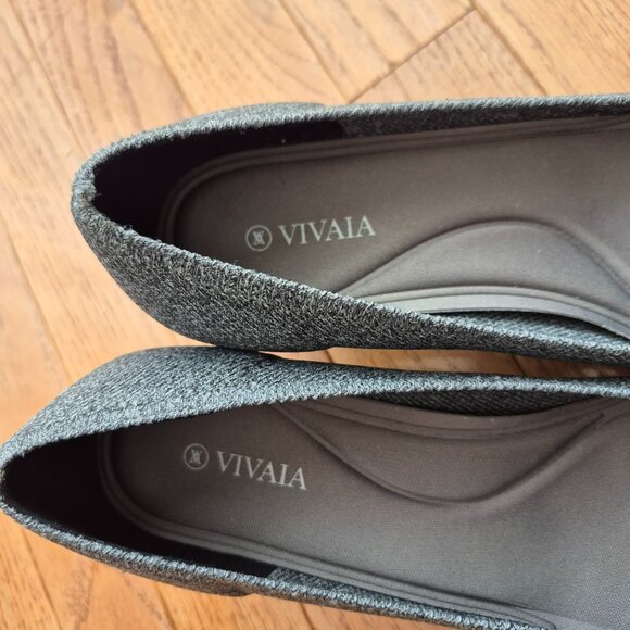 Vivaia Titli Pointed-Toe Bow Heels Gray EU39 US8 - Picture 7 of 13